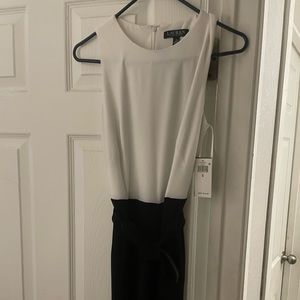 Lauren Ralph Lauren black and white pants jumpsuit.